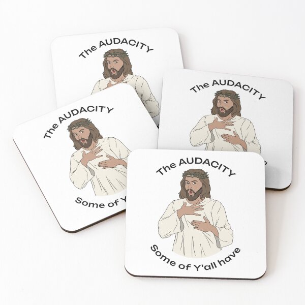 Item preview, Funny Jesus Reaction - Surprised Savior Meme Design designed and sold by HauntingWaves.