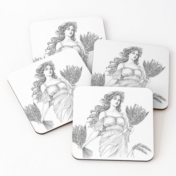 Item preview, A Lammas Goddess Celebrating the first harvest and bountiful abundance of grain designed and sold by TraceyEvansArt.