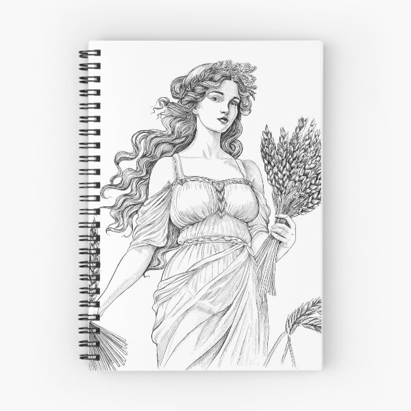 Item preview, A Lammas Goddess Celebrating the first harvest and bountiful abundance of grain designed and sold by TraceyEvansArt.