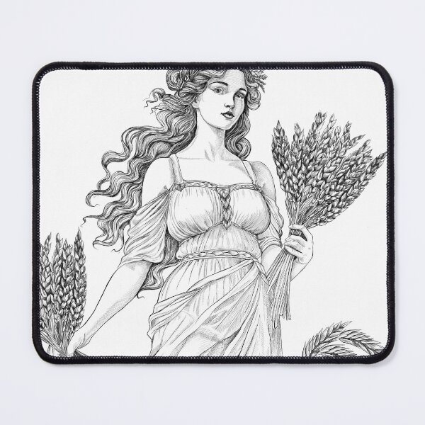 Item preview, A Lammas Goddess Celebrating the first harvest and bountiful abundance of grain designed and sold by TraceyEvansArt.