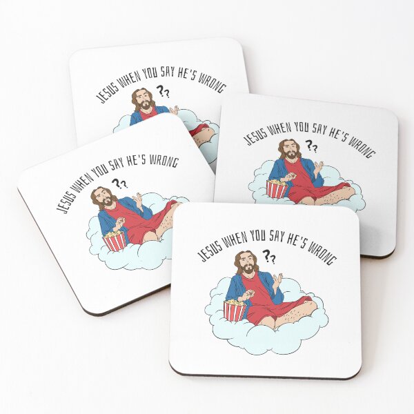 Item preview, Funny Jesus Eating Popcorn - Divine Movie Night Design designed and sold by HauntingWaves.