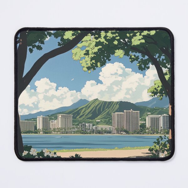 Item preview, Honolulu, Hawaii | Anime style designed and sold by ComicsFactory.