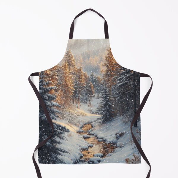 Item preview, River flowing through the valley in the snowy mountains. designed and sold by MargaretWiktor.