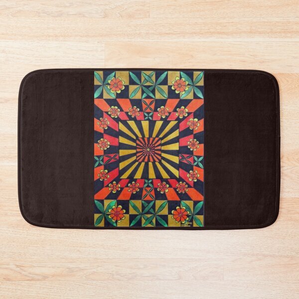 Item preview, 891 - GEOMETRIC FLOWER POWER - DAVE EDWARDS - MIXED MEDIA - 2024 designed and sold by BLYTHART.