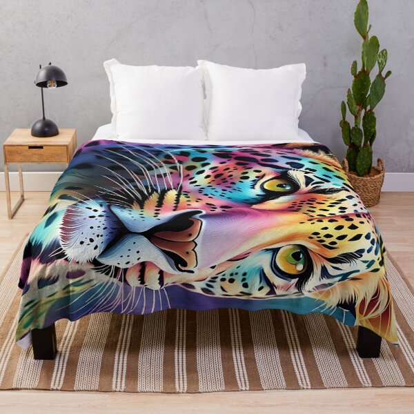 Item preview, Glamour Girl Colorful Leopard designed and sold by Glimmersmith.
