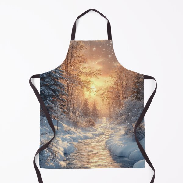 Item preview, River flowing through the valley in the snowy mountains. designed and sold by MargaretWiktor.