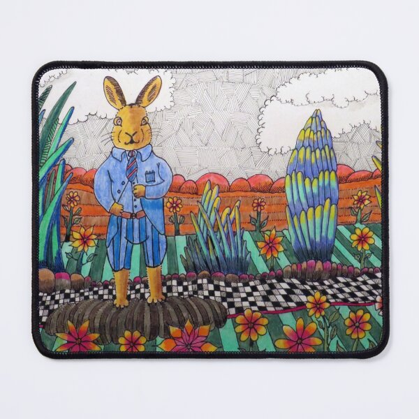 Item preview, 886 - Mr. BUNNY'S GARDEN - DAVE EDWARDS - MIXED MEDIA - 2024 designed and sold by BLYTHART.