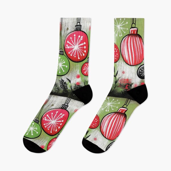 Item preview, Vibrant Christmas Holiday Ornaments with Abstract Patterns and Whimsical Foliage AI Generated designed and sold by OlfactoART Studio.