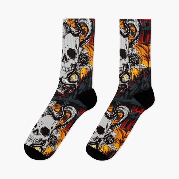 Item preview, Haunted Skull of Shadows Embraced Serpent, Dark Floral Elements  designed and sold by changingcanvas1.
