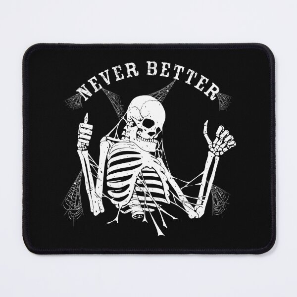Item preview, Never Better Skeleton Covered in Webs, Halloween designed and sold by OhBoyLoveIt.