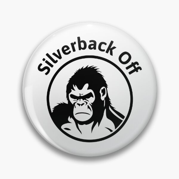Item preview, Silverback Off! Funny Gorilla Black designed and sold by PMCreative.