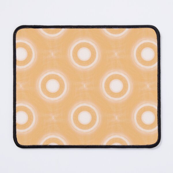 Item preview, White Ring Light Pattern on Pastel Yellow designed and sold by Artistestella.