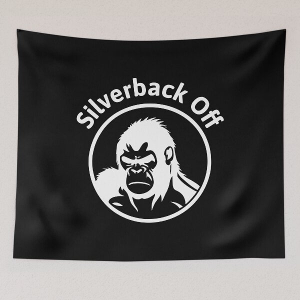 Item preview, Silverback Off! Funny Gorilla White And Black designed and sold by PMCreative.