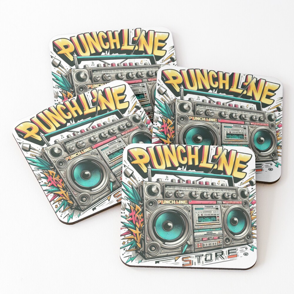 Item preview, Coasters (Set of 4) designed and sold by PunchLine-Store.