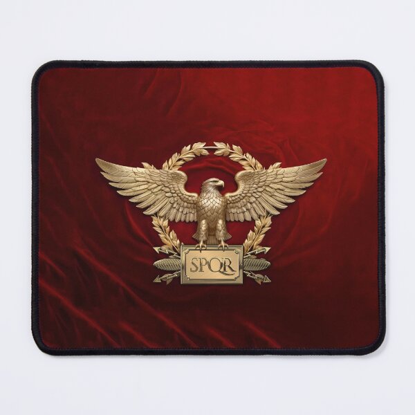 Item preview, Gold Roman Imperial Eagle - SPQR Special Edition II over Red Velvet designed and sold by Serge Averbukh Art Studio.