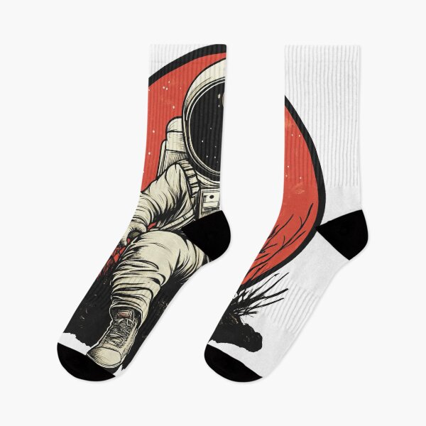 Item preview, Astronaut on Red Planet Illustration designed and sold by BeUniqueCo.