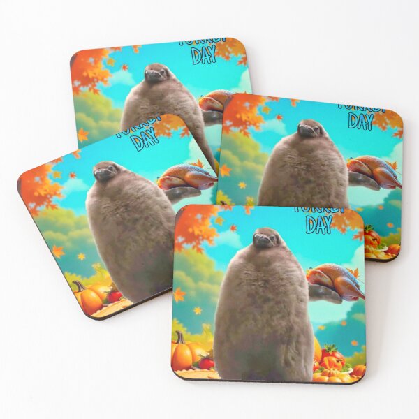 Item preview, PESTO THE PENGUIN BRINGS TURKEY DINNER THANKSGIVING FALL FEAST designed and sold by Arts4U.