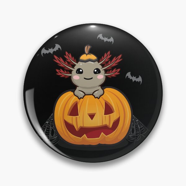 Artikelvorschau, Süßer Axolotl mit Kürbis Halloween entworfen und verkauft von OhBoyLoveIt.