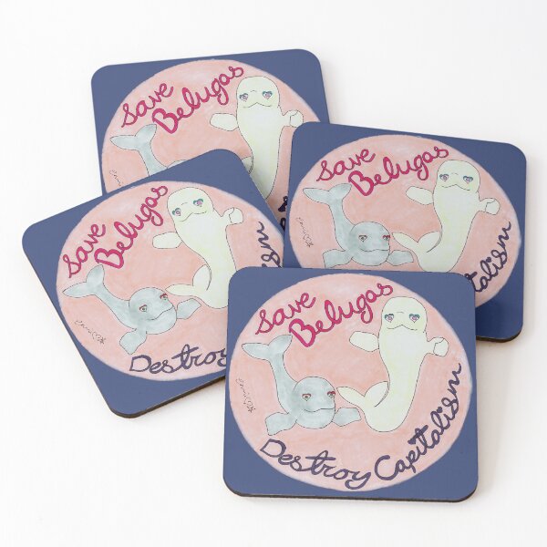 Item preview, Save Belugas. Destroy Capitalism. designed and sold by moon-dust-heart.