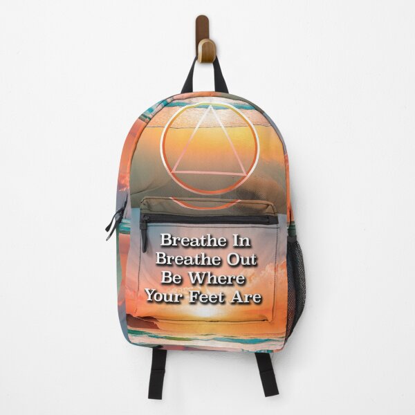 Item preview, Breathe In Breathe Out AA Slogan Beach at Sunrise designed and sold by ApexDesigners.