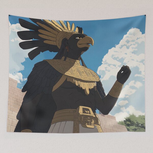 Item preview, Huitzilopochtli, Aztec deity | Anime style designed and sold by ComicsFactory.