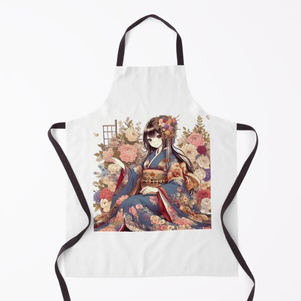 Item preview, Japanese girl in Flower background designed and sold by Carrot-4Thought.