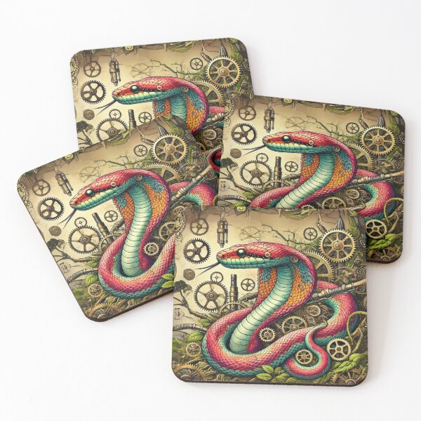 Item preview, Steampunk Coral Snake designed and sold by Sillytoe.