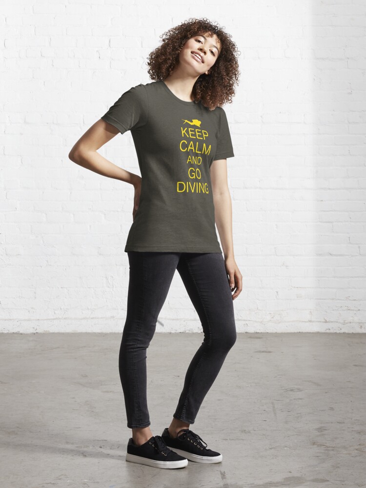 Alternate view of KEEP CALM AND GO DIVING Essential T-Shirt