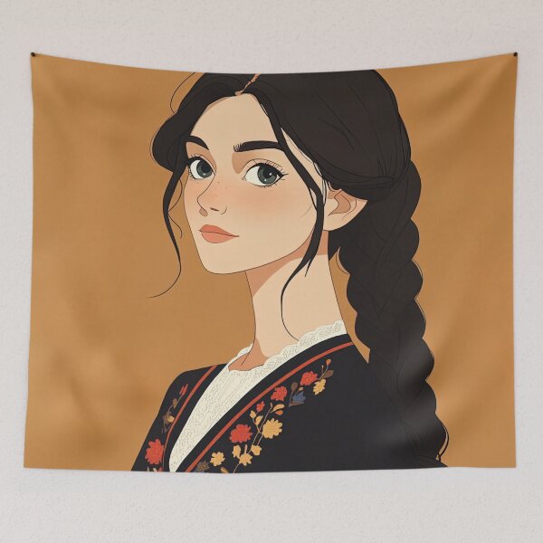 Item preview, Hungarian woman | Anime style designed and sold by ComicsFactory.