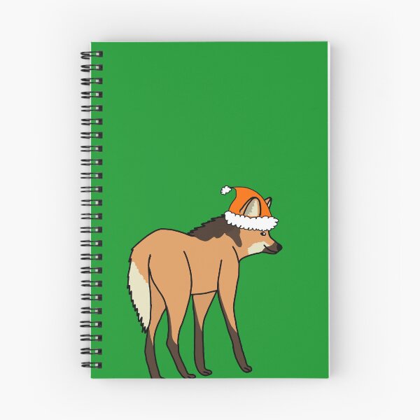 Item preview, Santa Hat Maned Wolf designed and sold by Leapingdoe.