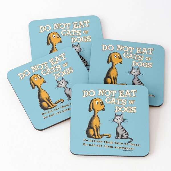 Item preview, Do Not Eat Cats or Dogs designed and sold by Steve Parknsons.