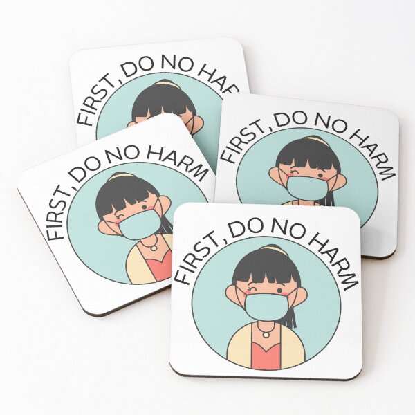 Item preview, 1st Do No Harm - Wear a Mask designed and sold by sarahelainepdx.