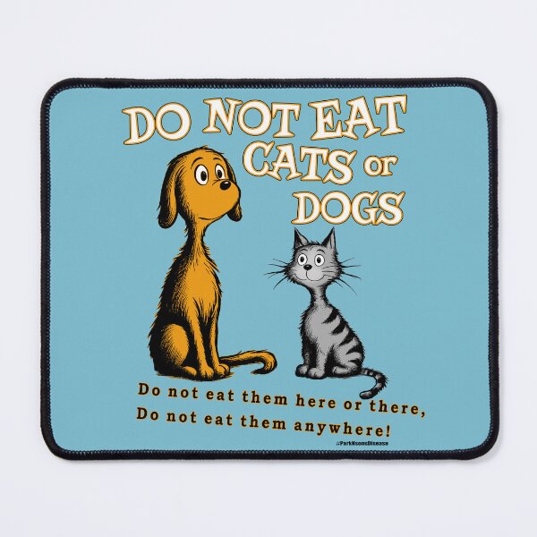 Item preview, Do Not Eat Cats or Dogs designed and sold by Steve Parknsons.