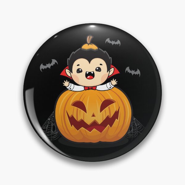 Artikelvorschau, Süßer Vampir mit Kürbis Halloween entworfen und verkauft von OhBoyLoveIt.
