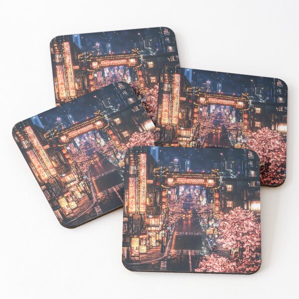 Item preview, Neon Blossom Street designed and sold by KCrowDesigns.