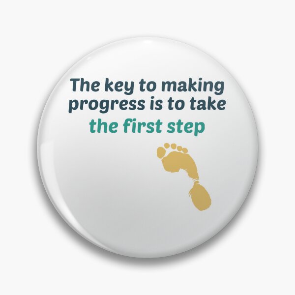 Item preview, Copy of The key to making progress is to take the first step. designed and sold by talking-pen.
