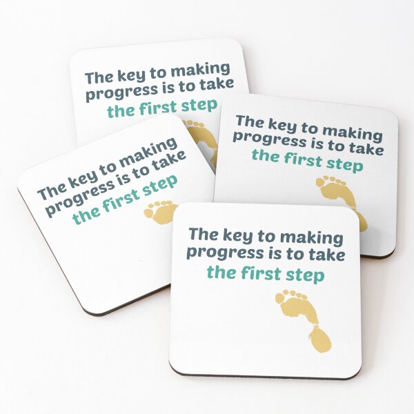 Item preview, Copy of The key to making progress is to take the first step. designed and sold by talking-pen.