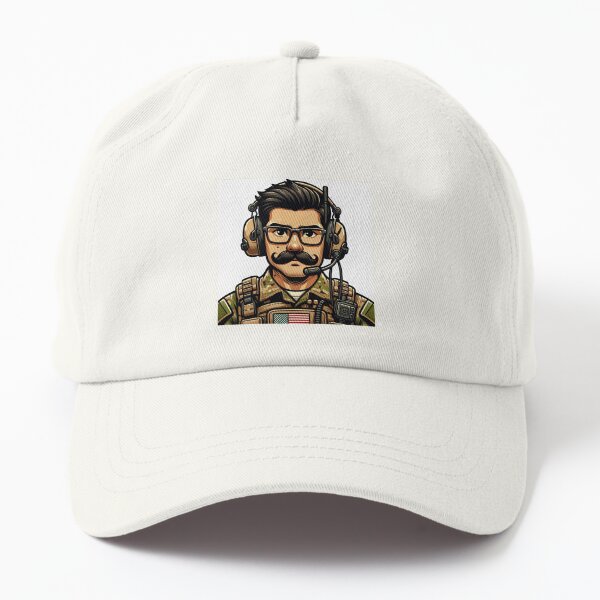 Vista previa del artículo con la obra «Soldado americano con bigote», diseñado y vendido por VolcanicDesign.