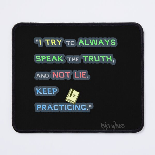Item preview, "I TRY..." Quote 10/03/2024 designed and sold by BJGWRDS.
