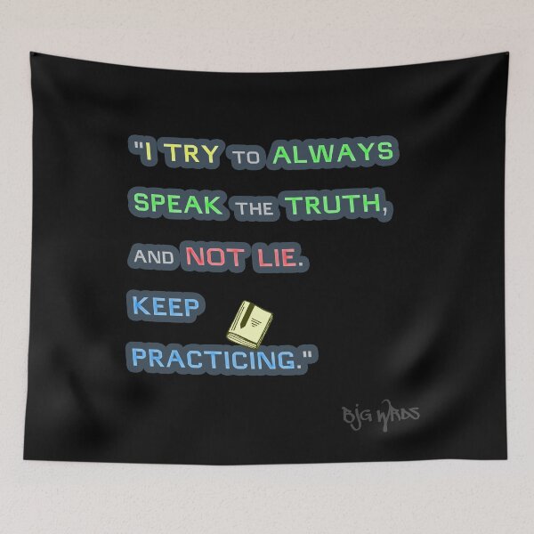 Item preview, "I TRY..." Quote 10/03/2024 designed and sold by BJGWRDS.