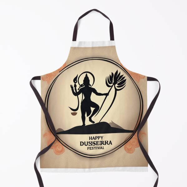 Item preview, Happy Dussehra Festival Card with Lord Rama Silhouette designed and sold by hjian8219.