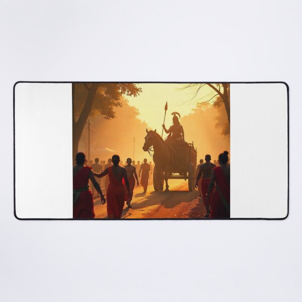 Item preview, Happy Dussehra Festival Card with Lord Rama Silhouette designed and sold by hjian8219.