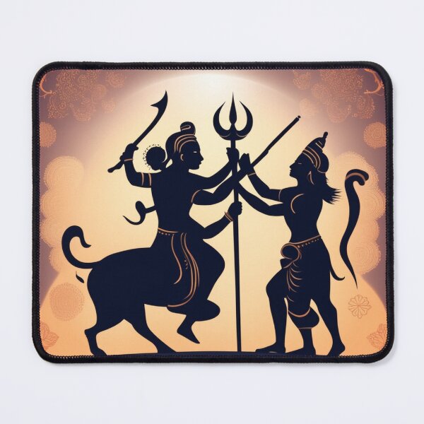 Item preview, Happy Dussehra Festival Card with Lord Rama Silhouette designed and sold by hjian8219.