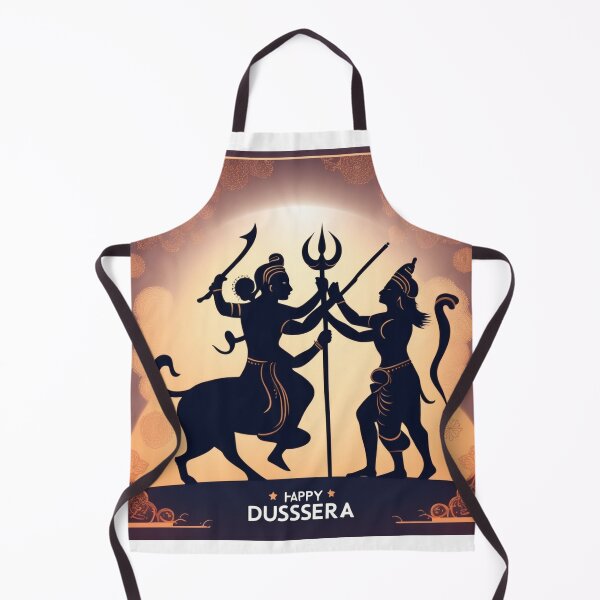 Item preview, Happy Dussehra Festival Card with Lord Rama Silhouette designed and sold by hjian8219.
