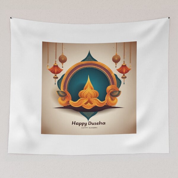 Item preview, Beautiful Happy Dussehra Hindu Traditional Festival Celebration Card Design designed and sold by hjian8219.
