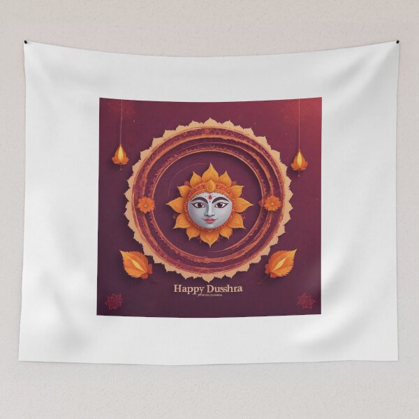 Item preview, Beautiful Happy Dussehra Hindu Traditional Festival Celebration Card Design designed and sold by hjian8219.