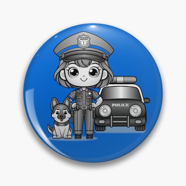 Item preview, Kawaii Girl Police Officer designed and sold by ITSAGIRLSWORLD2.