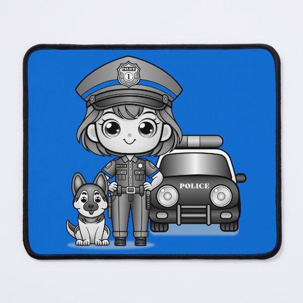 Item preview, Kawaii Girl Police Officer designed and sold by ITSAGIRLSWORLD2.