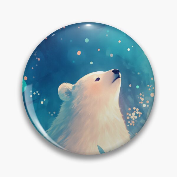 Item preview, A Polar Bear in a Whimsical Wonderland designed and sold by AshiraCreations.
