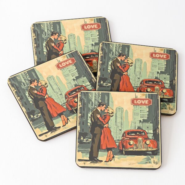 Item preview, Love, vintage cartoon style artwork, retro picture designed and sold by silent-violin.
